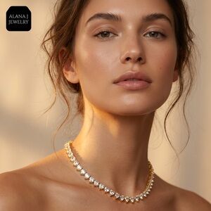 New Gold Plated Broken Heart Necklace